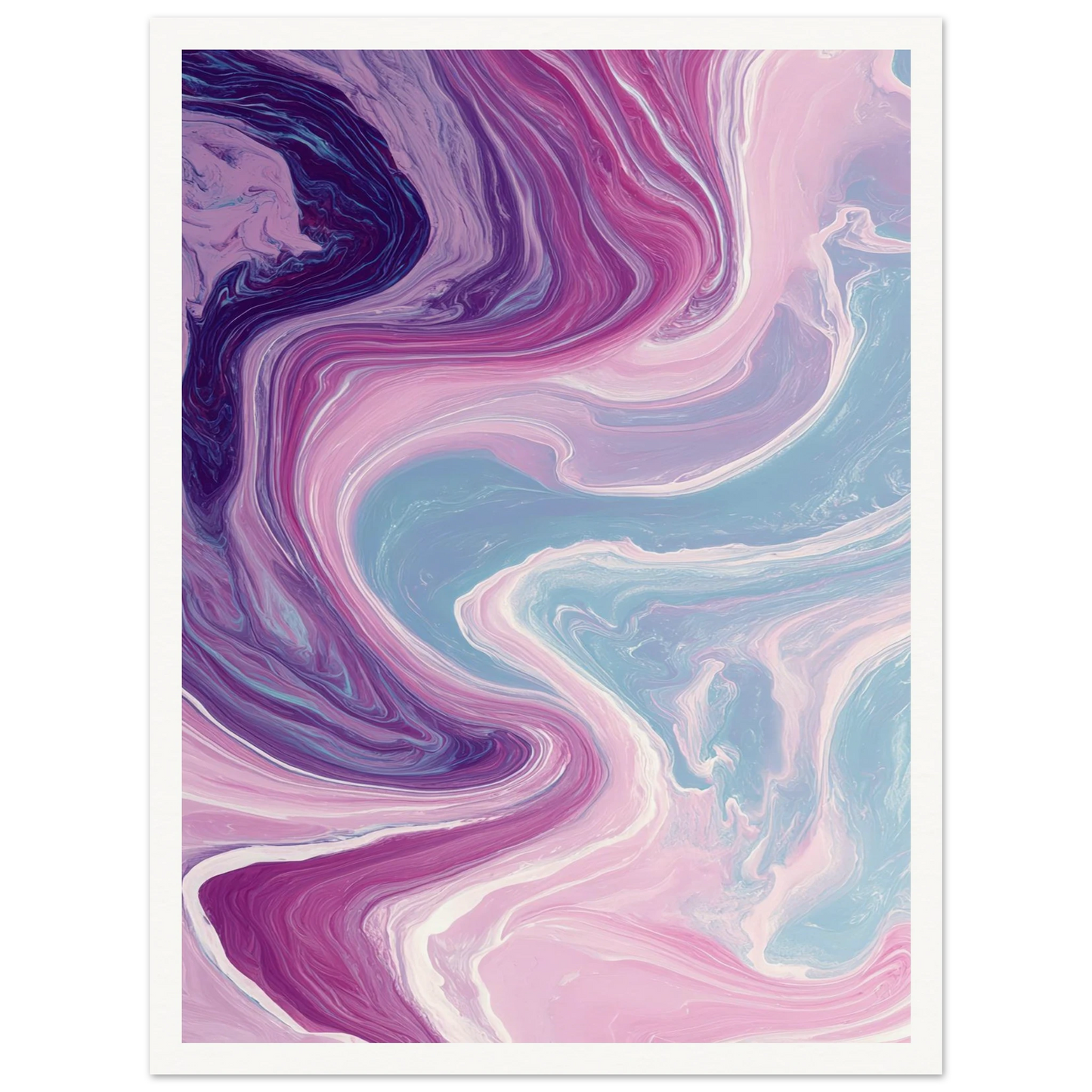 River of Gilded Ice - Framed Poster - 30x40 cm / 12x16″ - Black frame