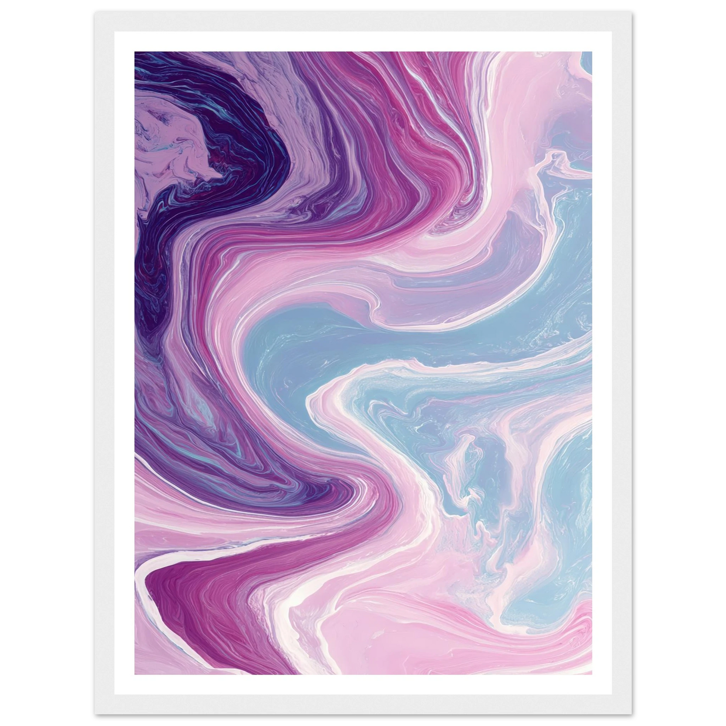 River of Gilded Ice - Framed Poster - 30x40 cm / 12x16″ - Black frame