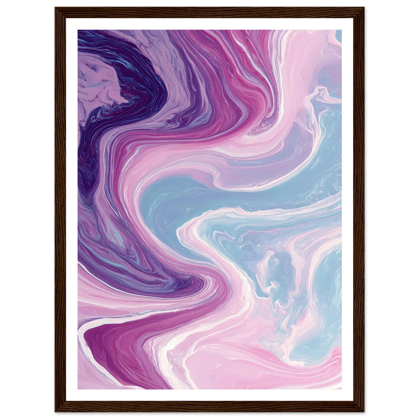 River of Gilded Ice - Framed Poster - 30x40 cm / 12x16″ - Black frame