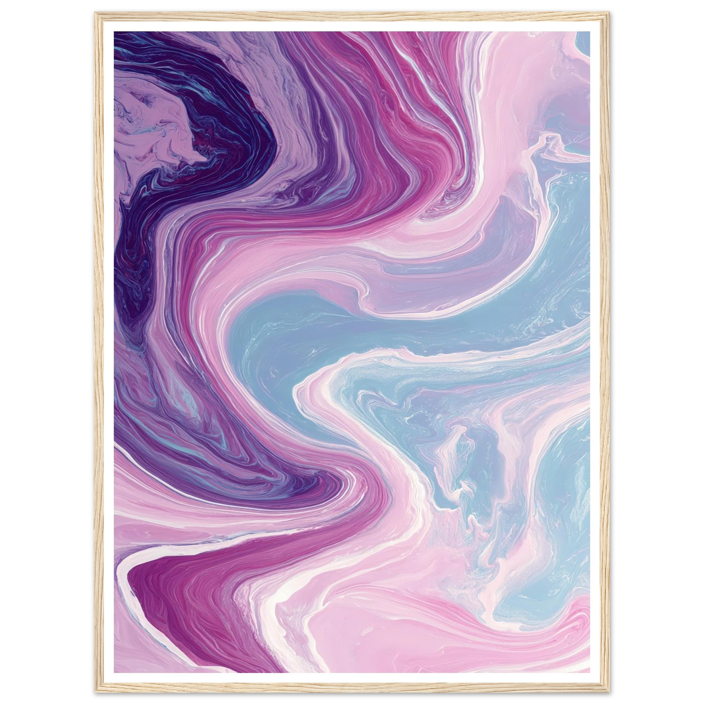 River of Gilded Ice - Framed Poster - 30x40 cm / 12x16″ - Black frame