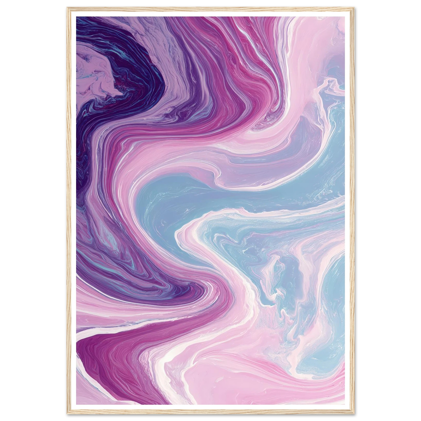 River of Gilded Ice - Framed Poster - 30x40 cm / 12x16″ - Black frame