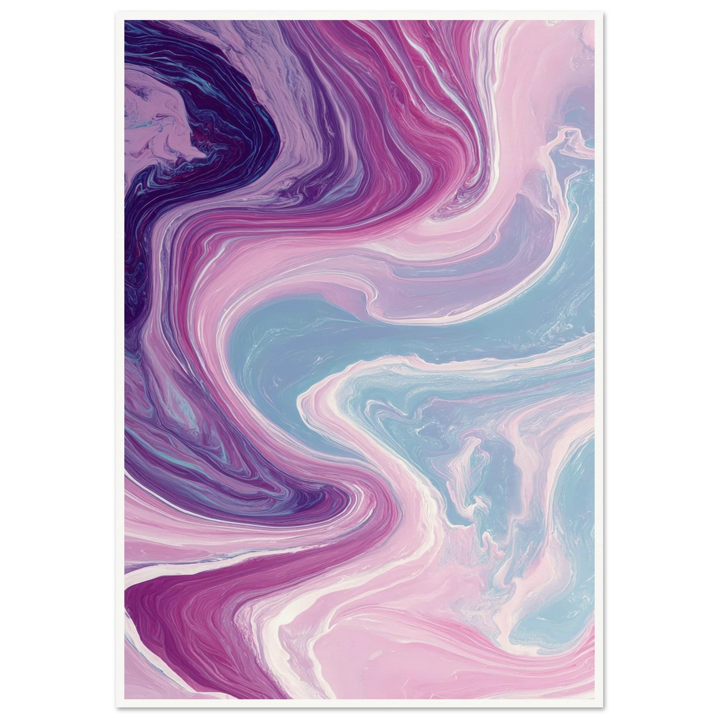 River of Gilded Ice - Framed Poster - 30x40 cm / 12x16″ - Black frame