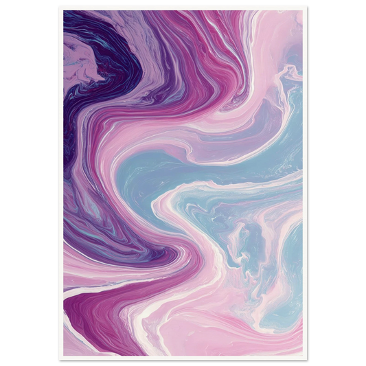 River of Gilded Ice - Framed Poster - 30x40 cm / 12x16″ - Black frame