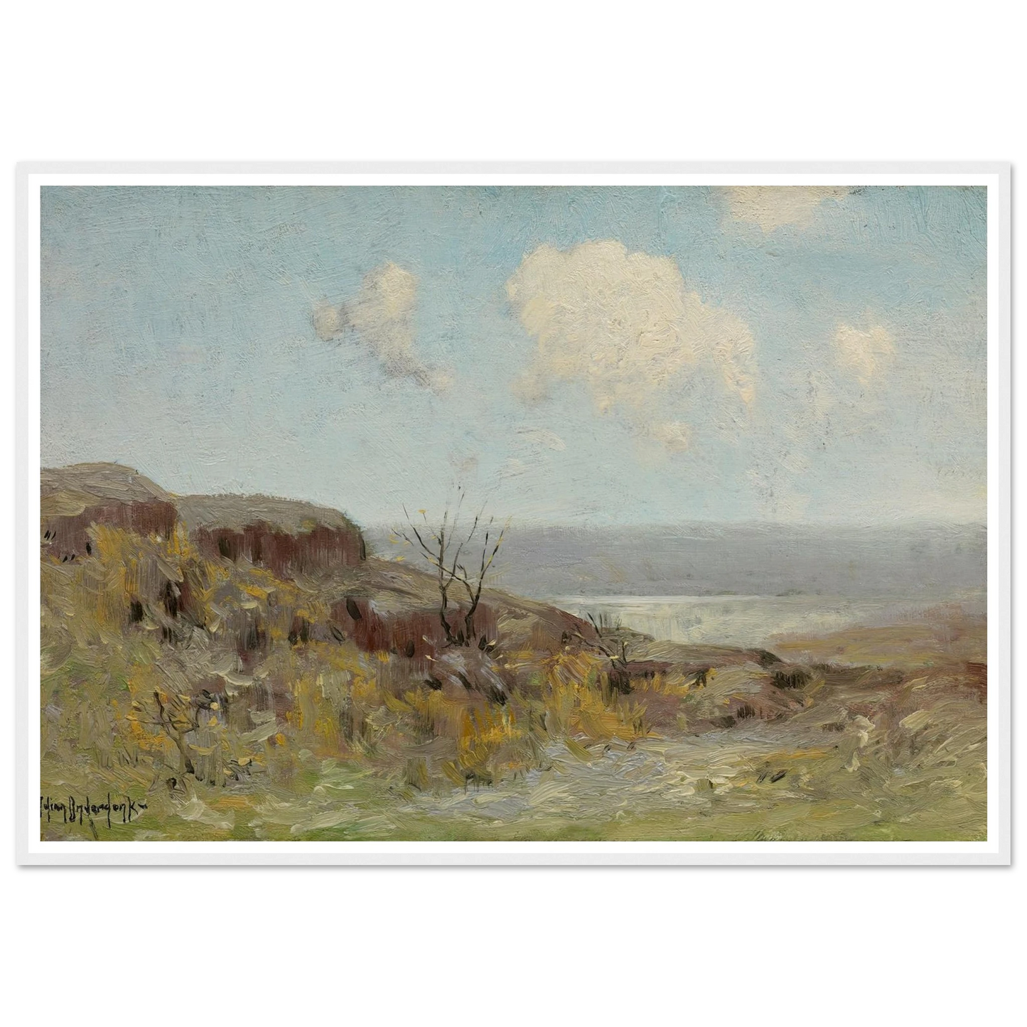 Rocky hillside quiet pool (1908) Art Print | Julian Onderdonk - Framed Poster - 70x100 cm / 28x40″ - Black frame