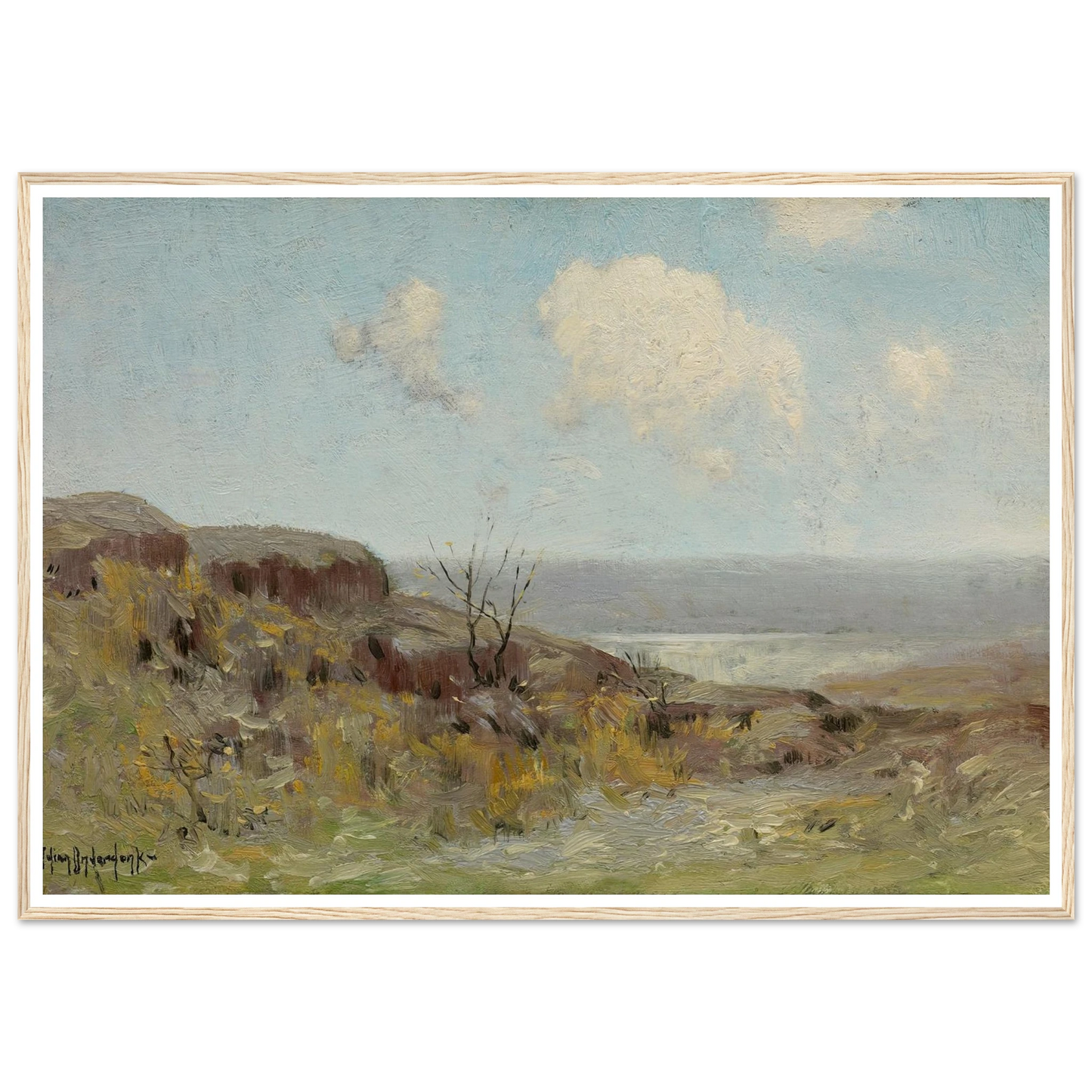 Rocky hillside quiet pool (1908) Art Print | Julian Onderdonk - Framed Poster - 70x100 cm / 28x40″ - Black frame