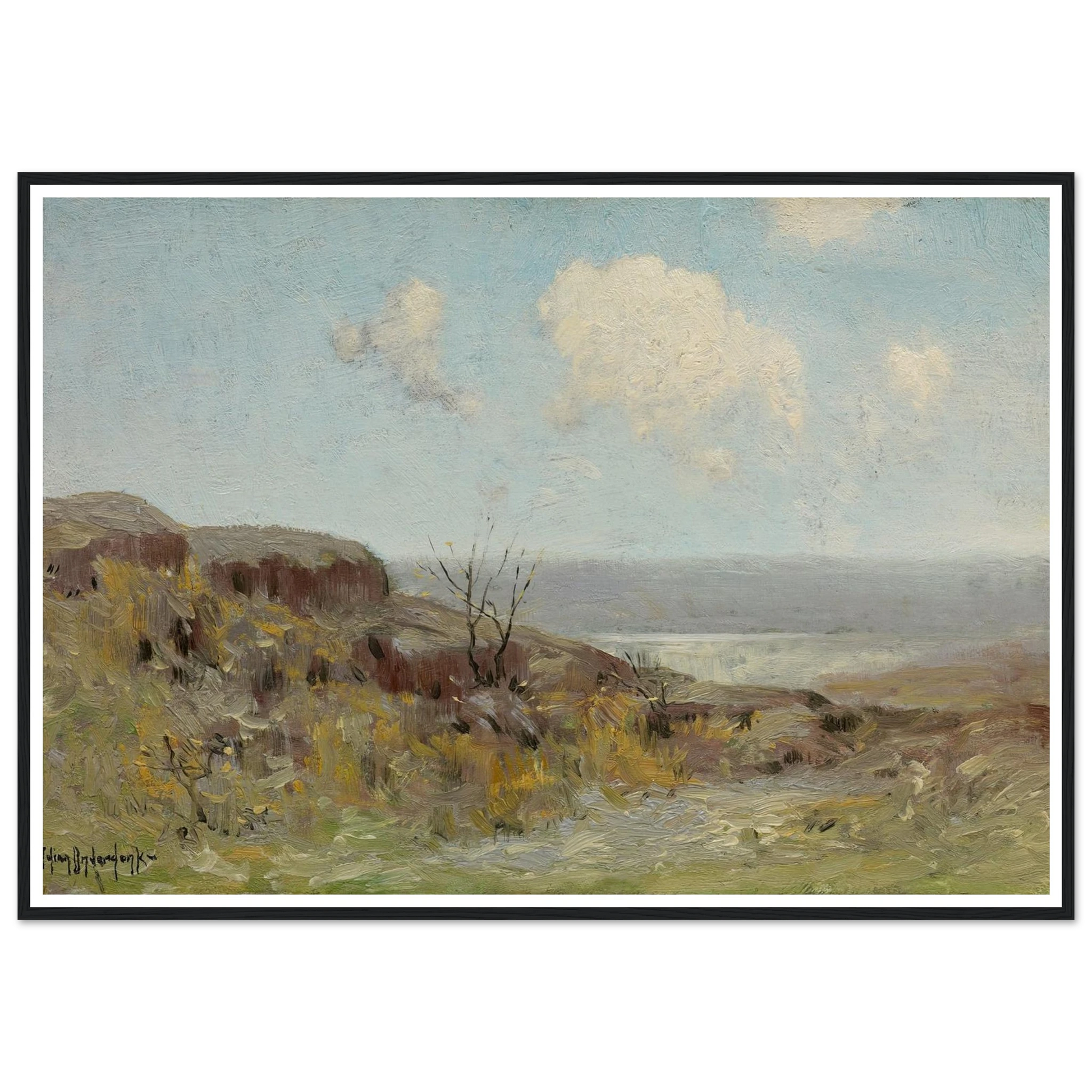 Rocky hillside quiet pool (1908) Art Print | Julian Onderdonk - Framed Poster - 70x100 cm / 28x40″ - Black frame