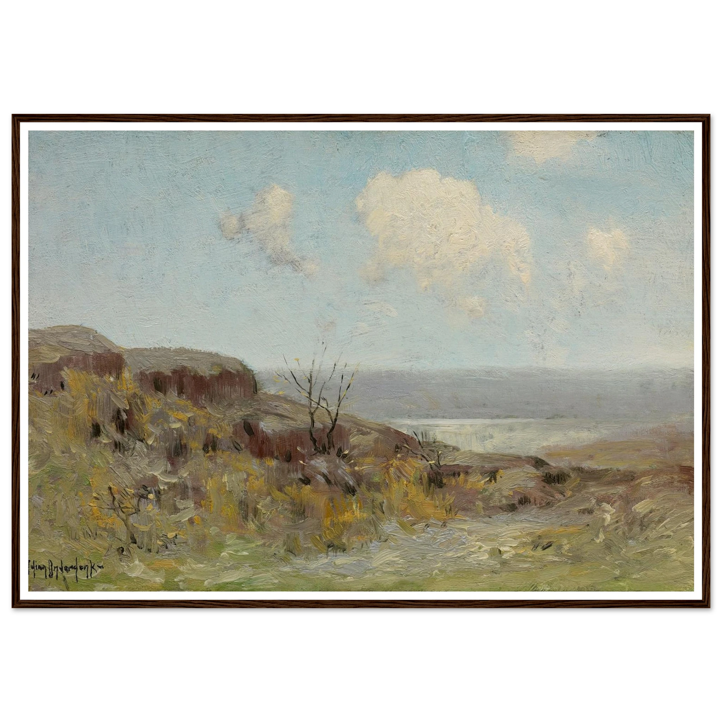 Rocky hillside quiet pool (1908) Art Print | Julian Onderdonk - Framed Poster - 70x100 cm / 28x40″ - Black frame