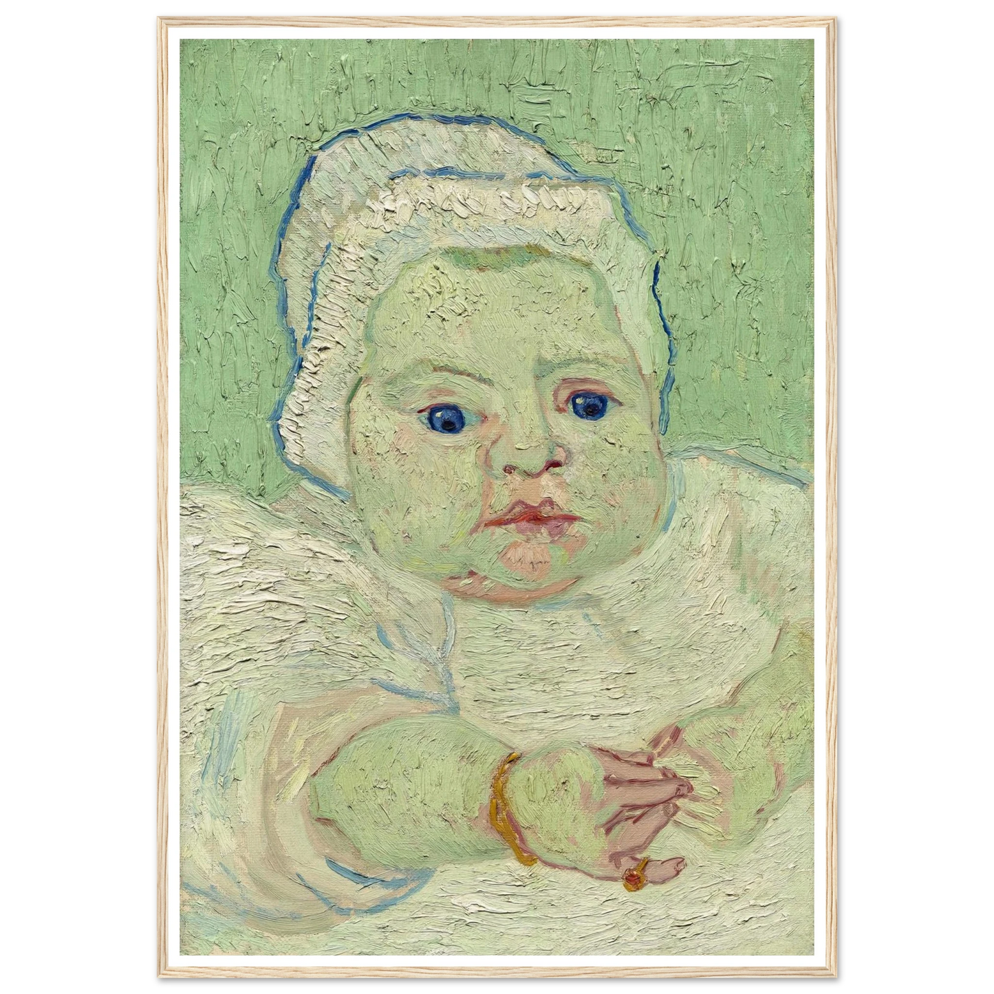 Roulin’s Baby (1888) Art Print | Vincent van Gogh - Framed Poster - 30x40 cm / 12x16″ - Black frame