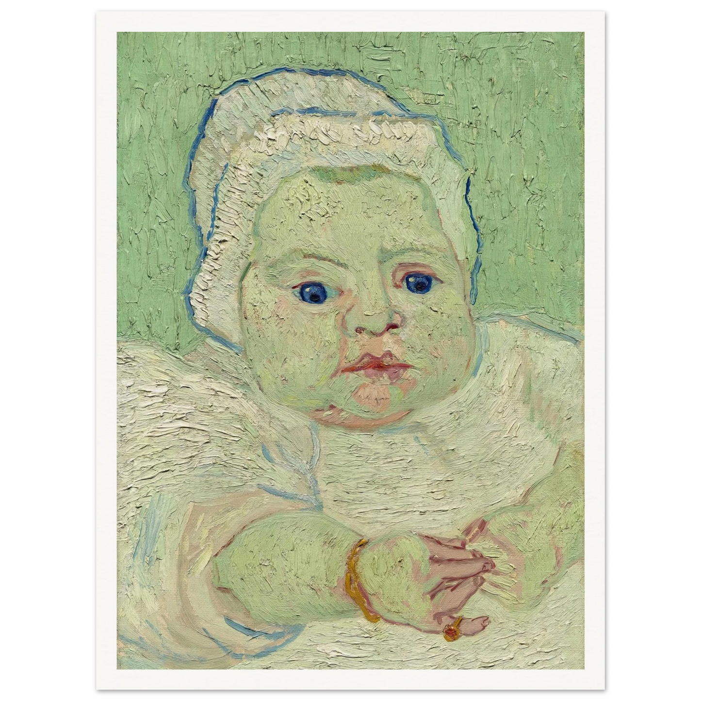 Roulin’s Baby (1888) Art Print | Vincent van Gogh - Framed Poster - 30x40 cm / 12x16″ - Black frame