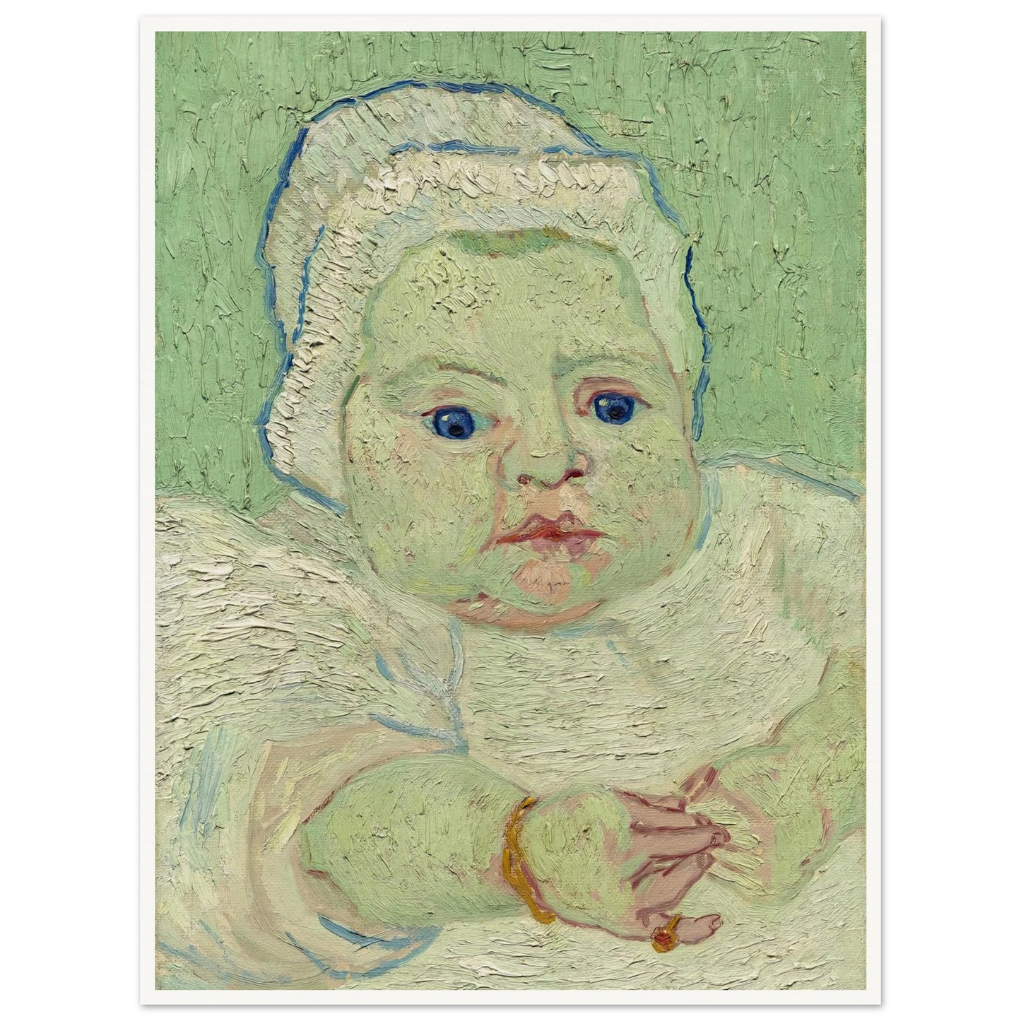 Roulin’s Baby (1888) Art Print | Vincent van Gogh - Framed Poster - 30x40 cm / 12x16″ - Black frame
