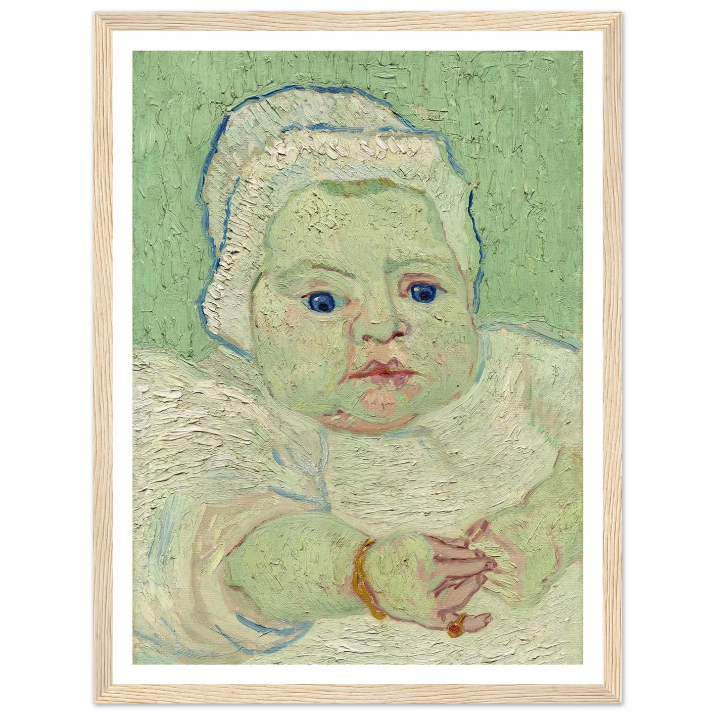 Roulin’s Baby (1888) Art Print | Vincent van Gogh - Framed Poster - 30x40 cm / 12x16″ - Black frame