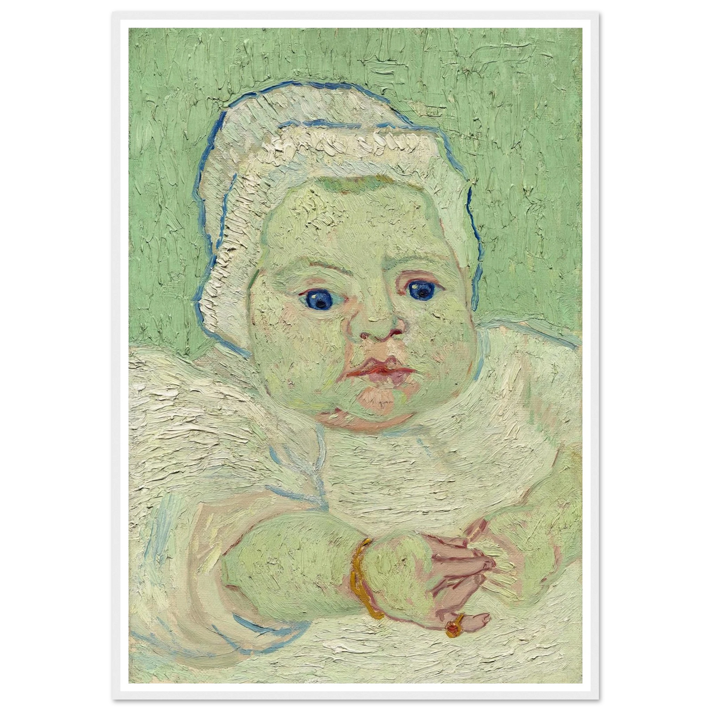 Roulin’s Baby (1888) Art Print | Vincent van Gogh - Framed Poster - 30x40 cm / 12x16″ - Black frame