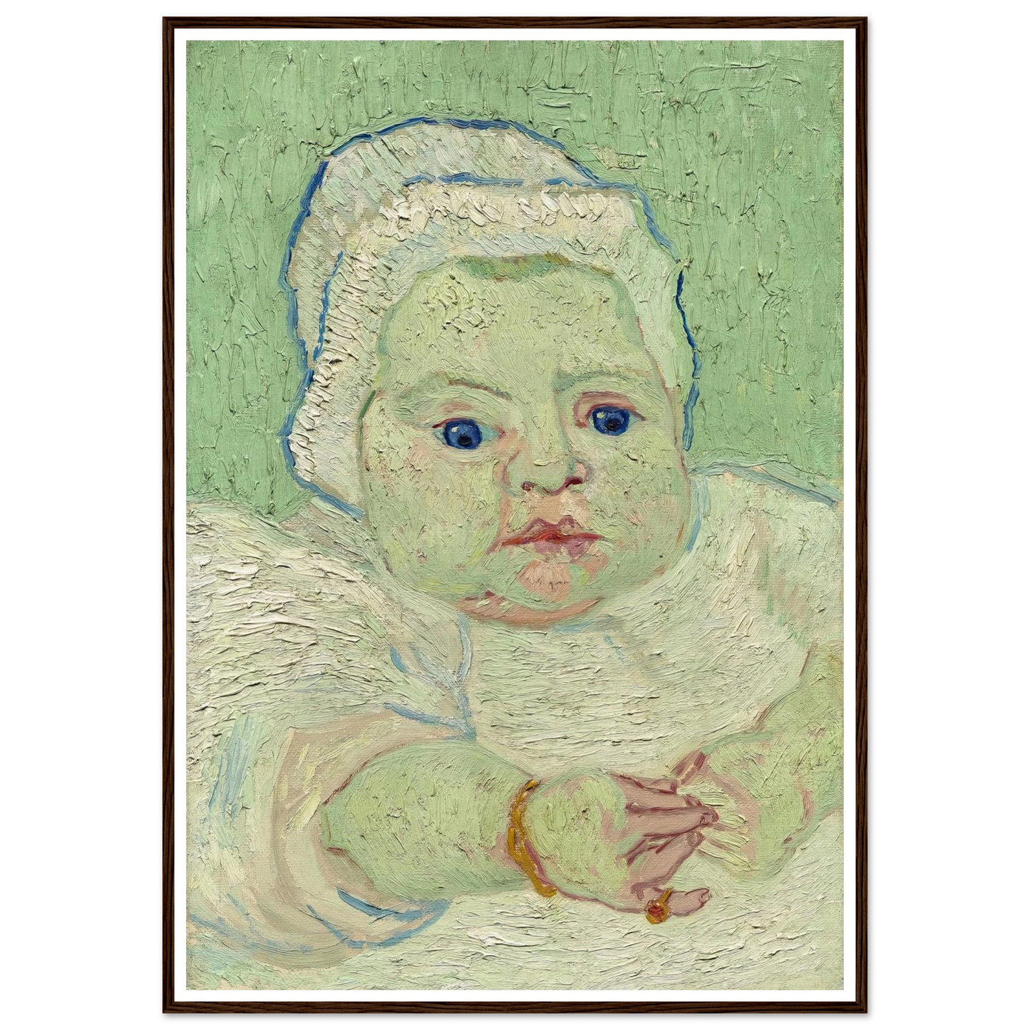 Roulin’s Baby (1888) Art Print | Vincent van Gogh - Framed Poster - 30x40 cm / 12x16″ - Black frame