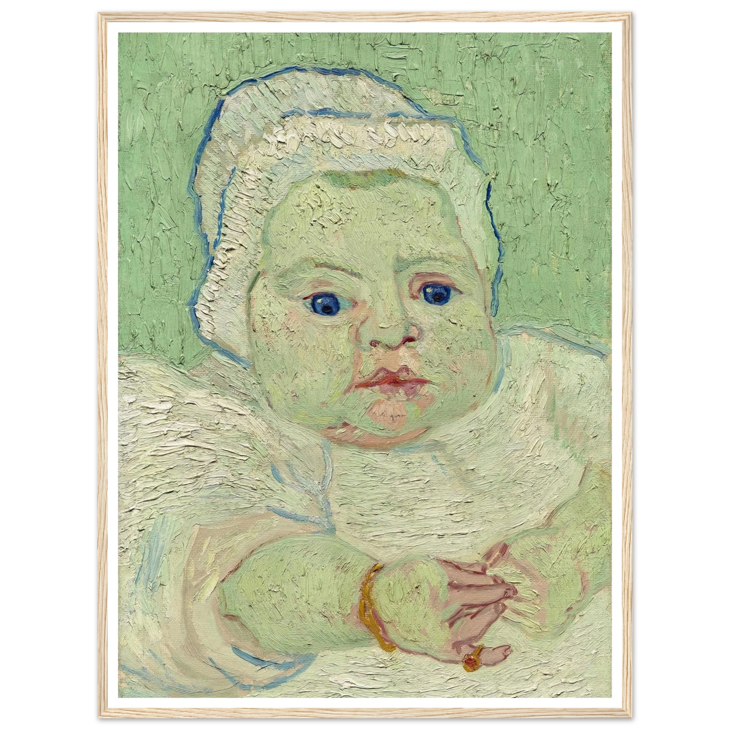 Roulin’s Baby (1888) Art Print | Vincent van Gogh - Framed Poster - 30x40 cm / 12x16″ - Black frame