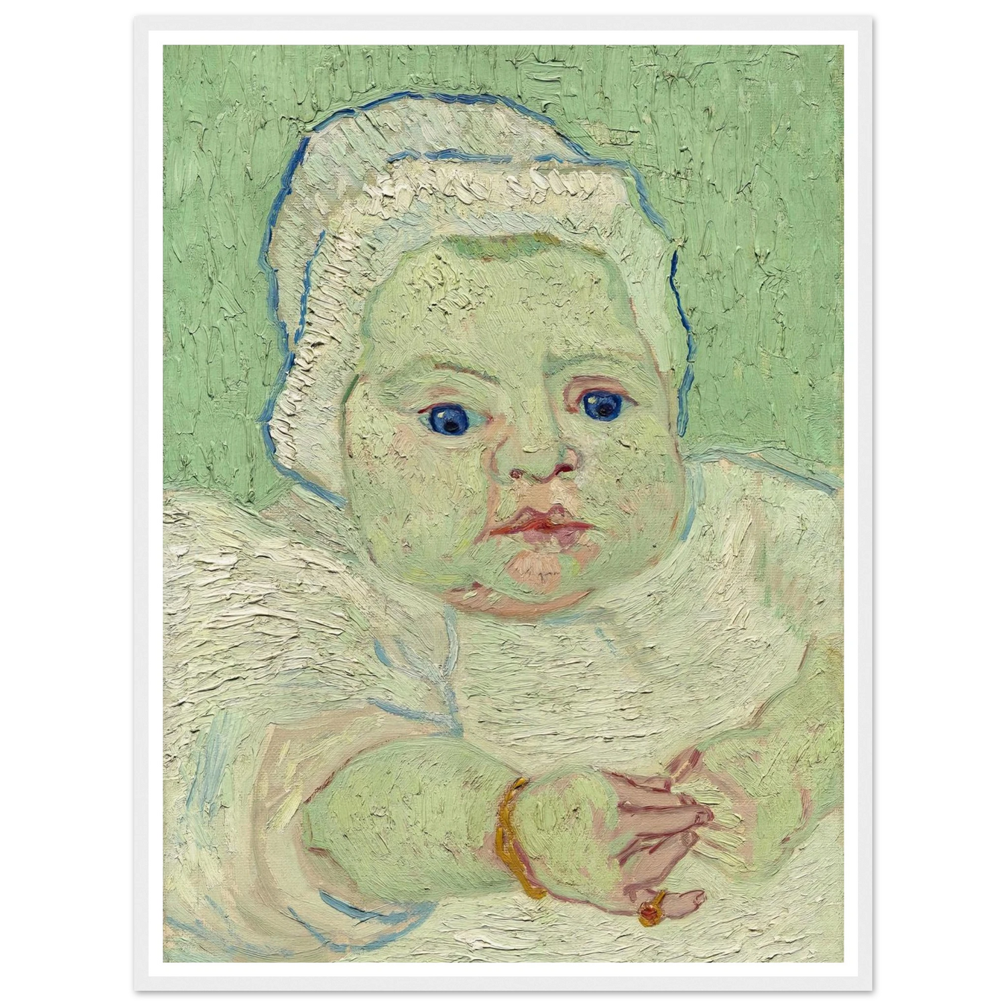 Roulin’s Baby (1888) Art Print | Vincent van Gogh - Framed Poster - 30x40 cm / 12x16″ - Black frame