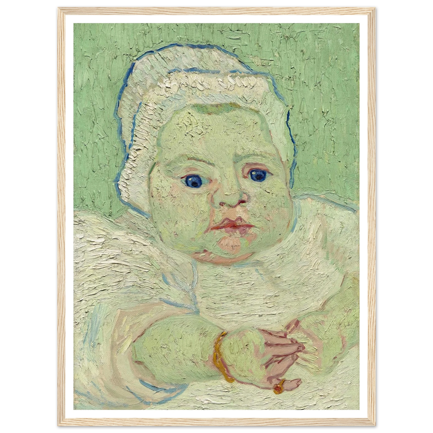 Roulin’s Baby (1888) Art Print | Vincent van Gogh - Framed Poster - 30x40 cm / 12x16″ - Black frame