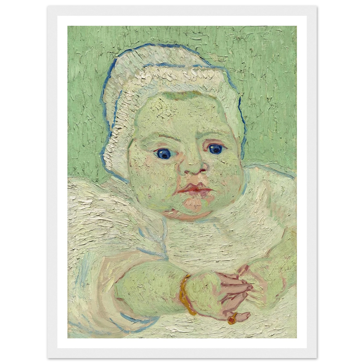 Roulin’s Baby (1888) Art Print | Vincent van Gogh - Framed Poster - 30x40 cm / 12x16″ - Black frame