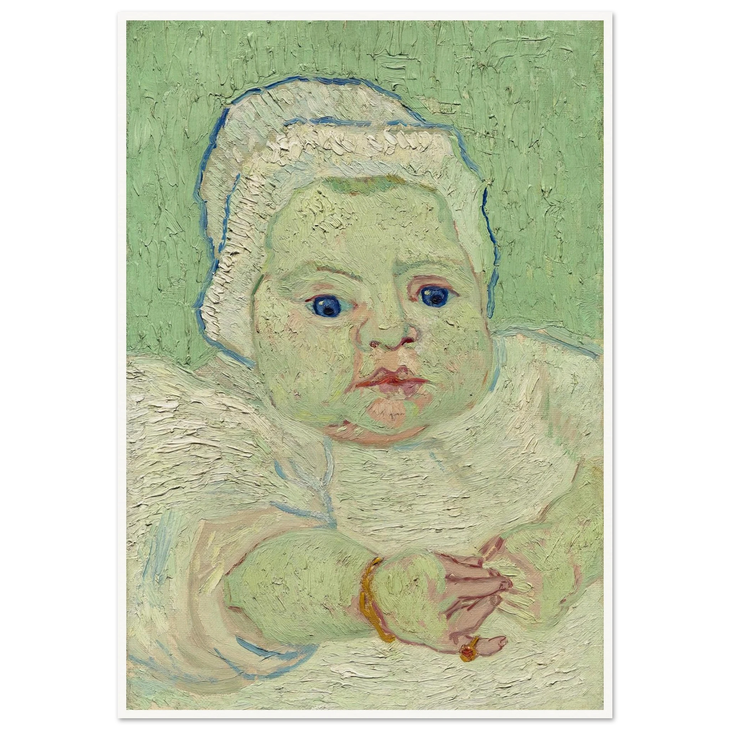 Roulin’s Baby (1888) Art Print | Vincent van Gogh - Framed Poster - 30x40 cm / 12x16″ - Black frame
