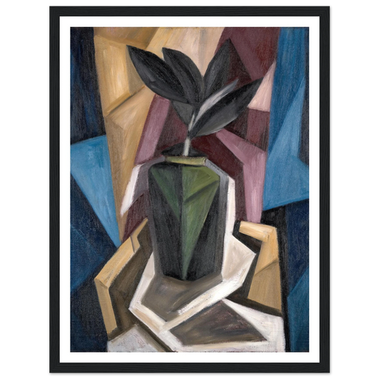 Rubber Plant (1920) Art Print | Marsden Hartley - Framed Poster - 30x40 cm / 12x16″ - Black frame