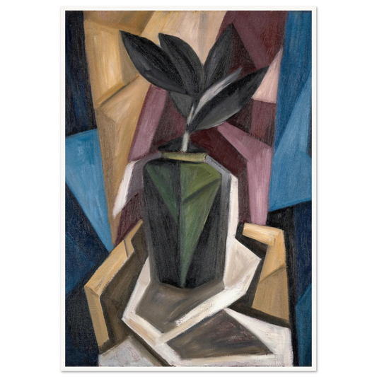 Rubber Plant (1920) Art Print | Marsden Hartley - Framed Poster - 30x40 cm / 12x16″ - Black frame
