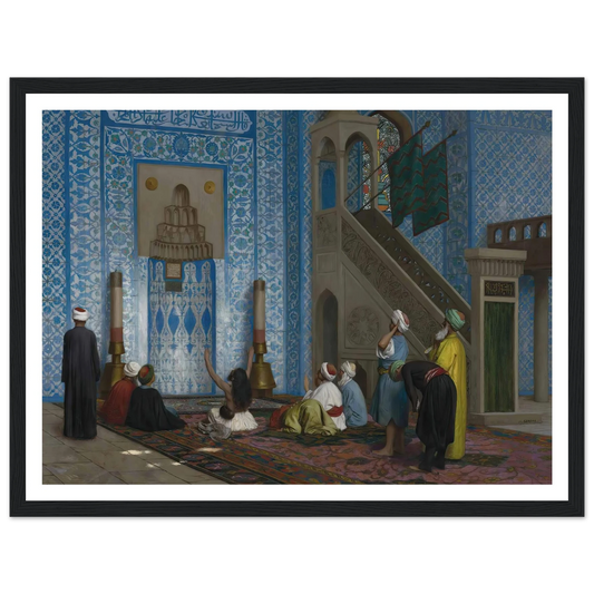 Rüstem Pasha Mosque, Istanbul Art Print | Jean Leon Gerome - Framed Poster - 30x40 cm / 12x16″ - Black frame
