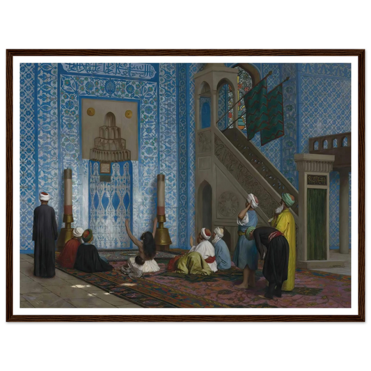 Rüstem Pasha Mosque, Istanbul Art Print | Jean Leon Gerome - Framed Poster - 30x40 cm / 12x16″ - Black frame