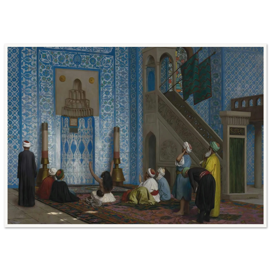 Rüstem Pasha Mosque, Istanbul Art Print | Jean Leon Gerome - Framed Poster - 30x40 cm / 12x16″ - Black frame