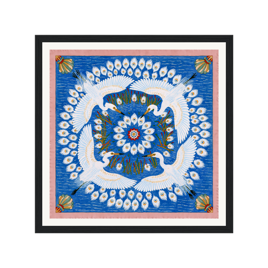 Royal Peacock — s0_framed_black