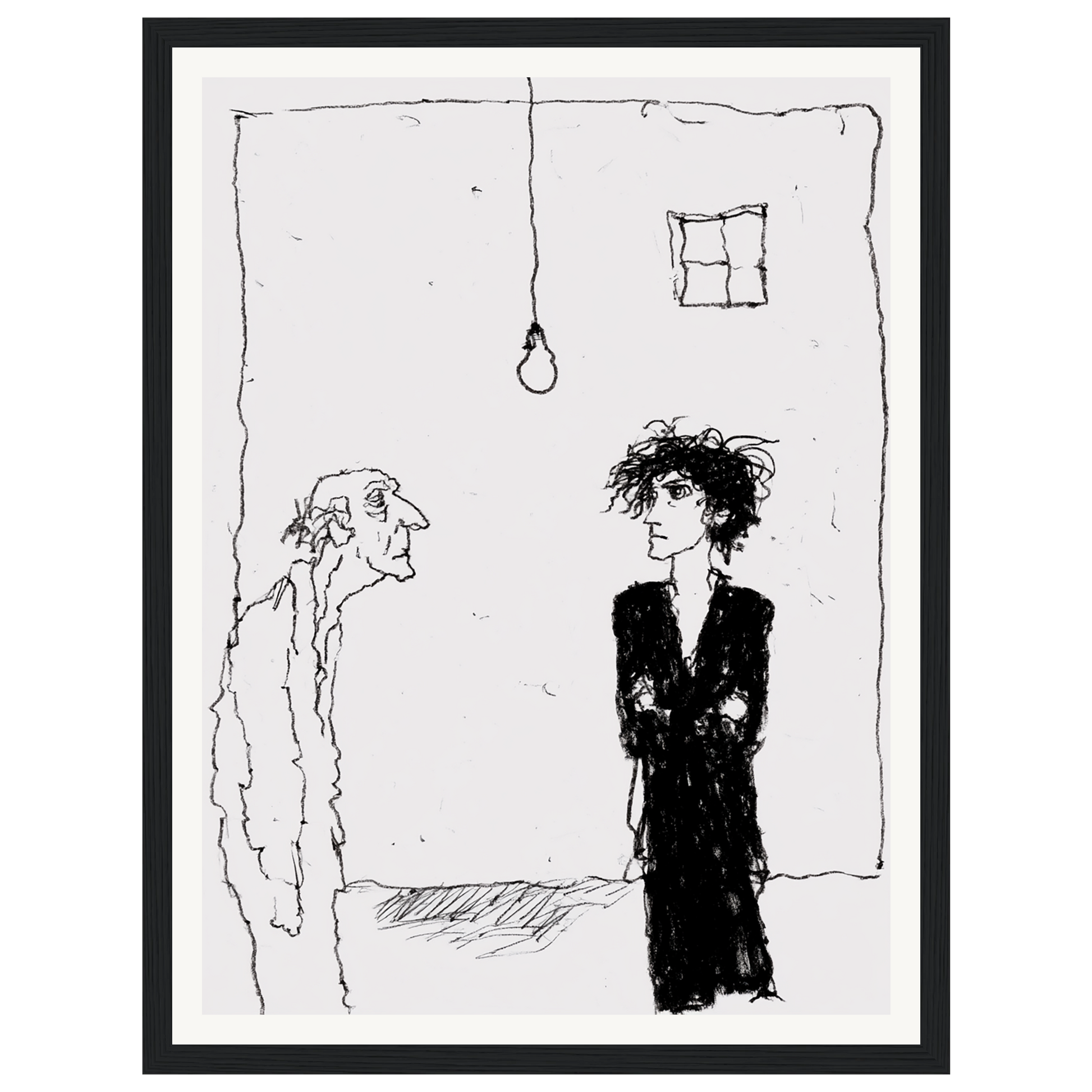 Quiet Thought — s0_framed_black
