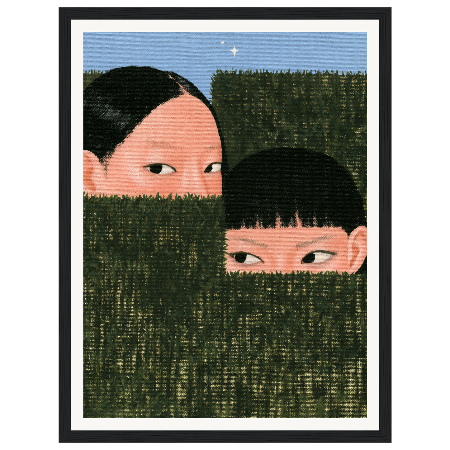 Curious Eyes — s0_framed_black