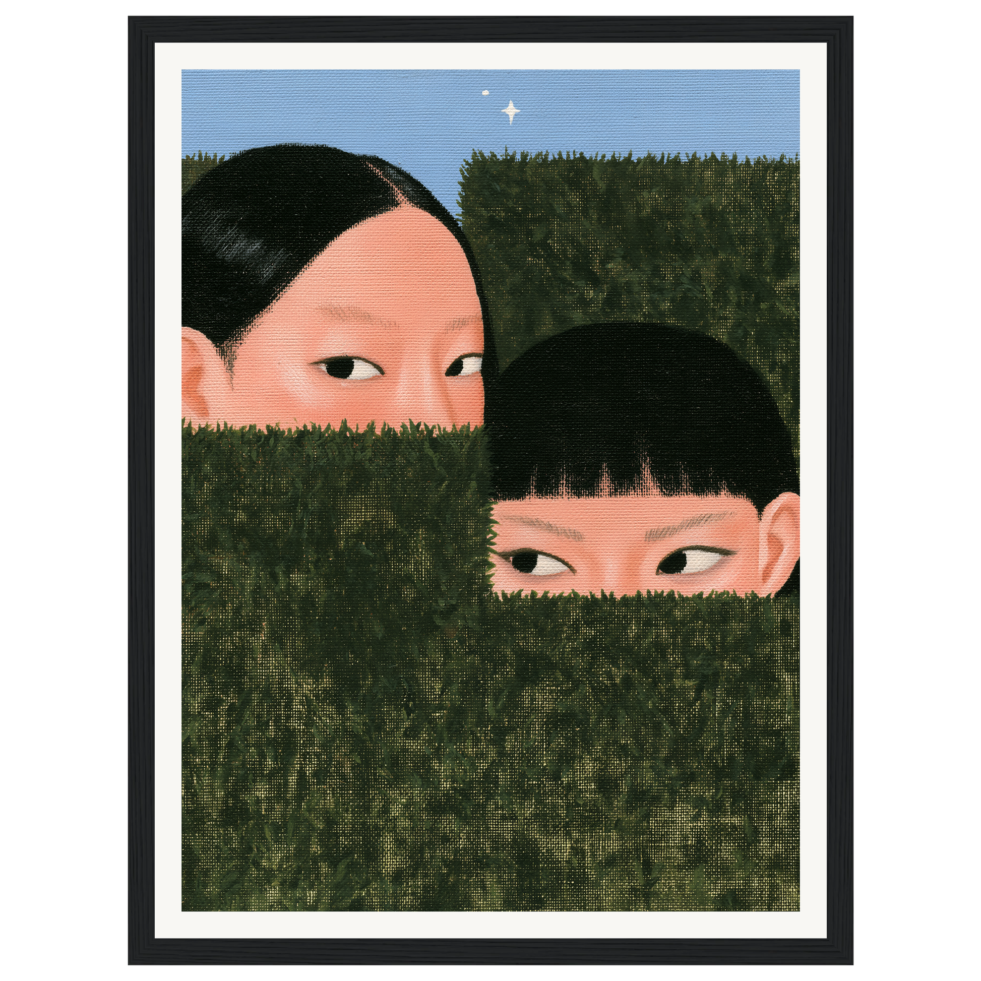 Curious Eyes — s0_framed_black