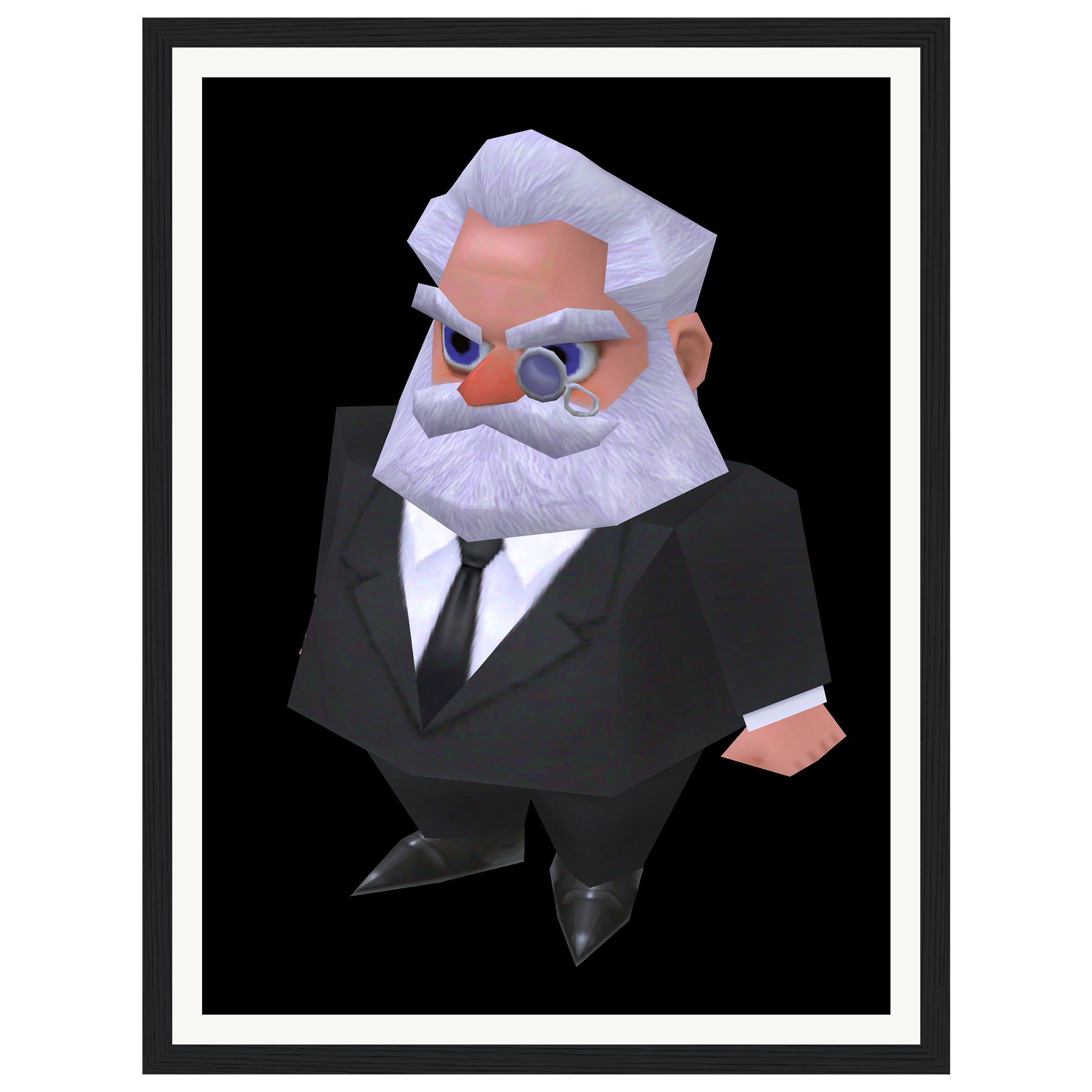 Old Professor — s0_framed_black