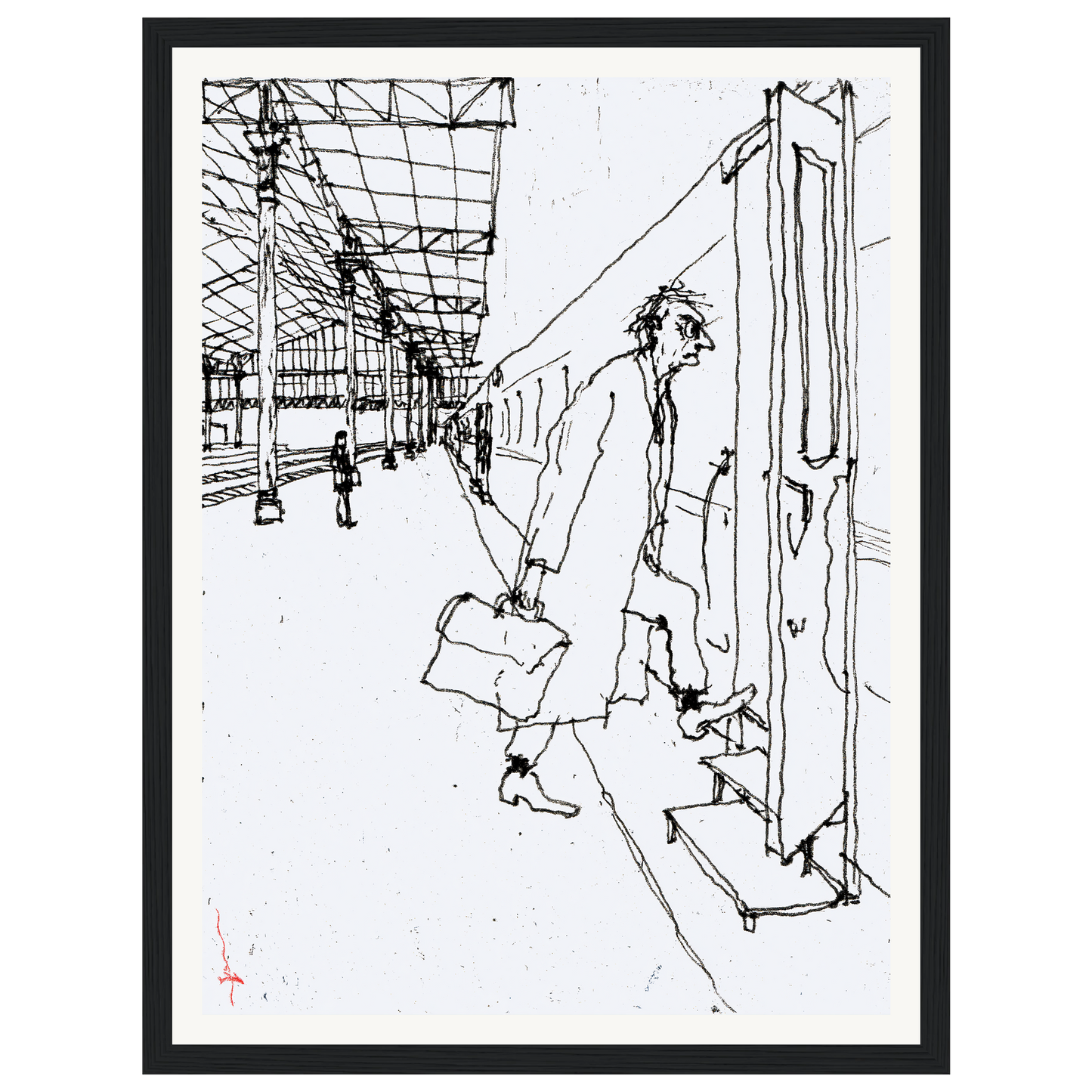 Morning Rush — s0_framed_black