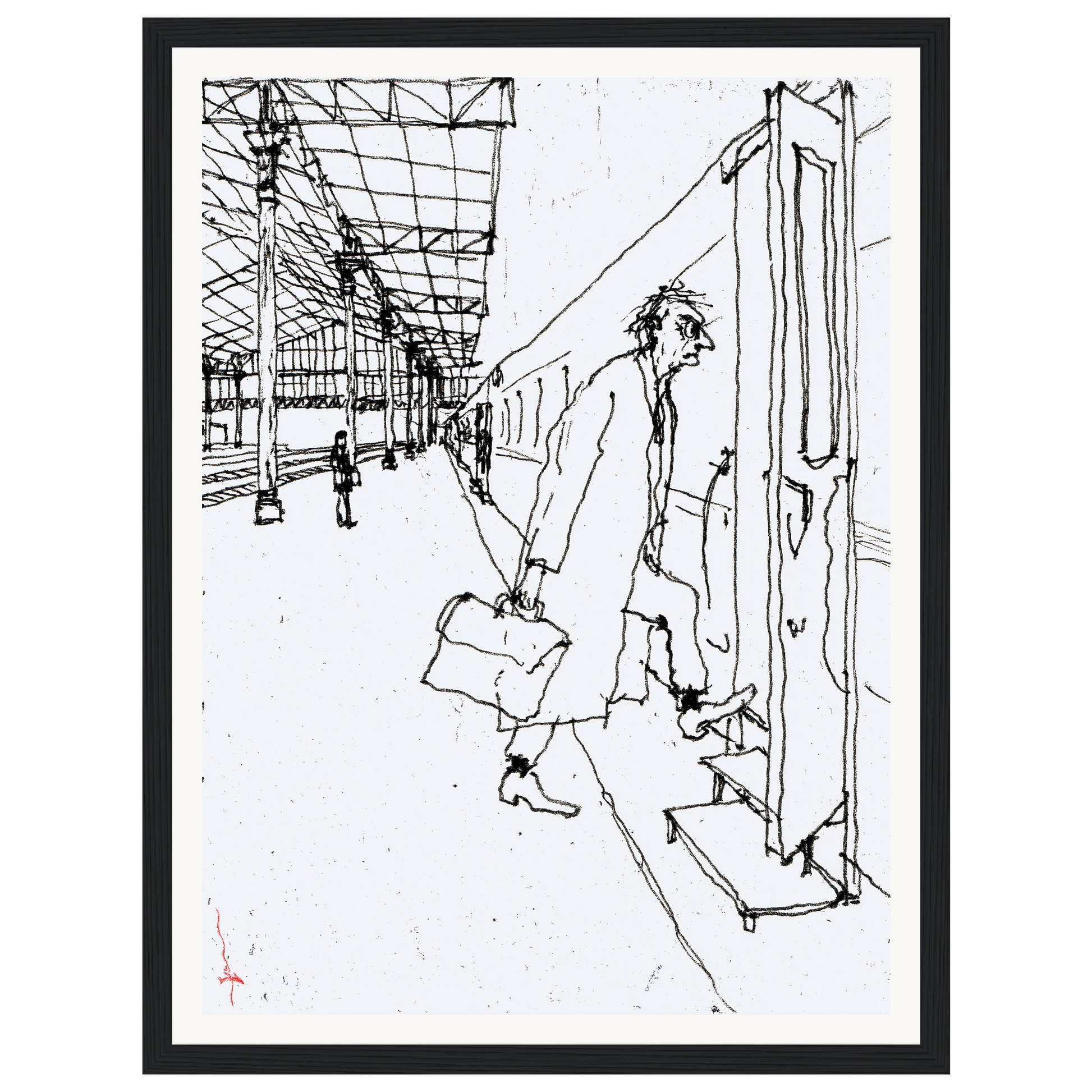 Morning Rush — s0_framed_black