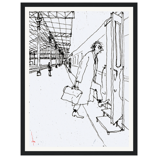 Morning Rush — s0_framed_black