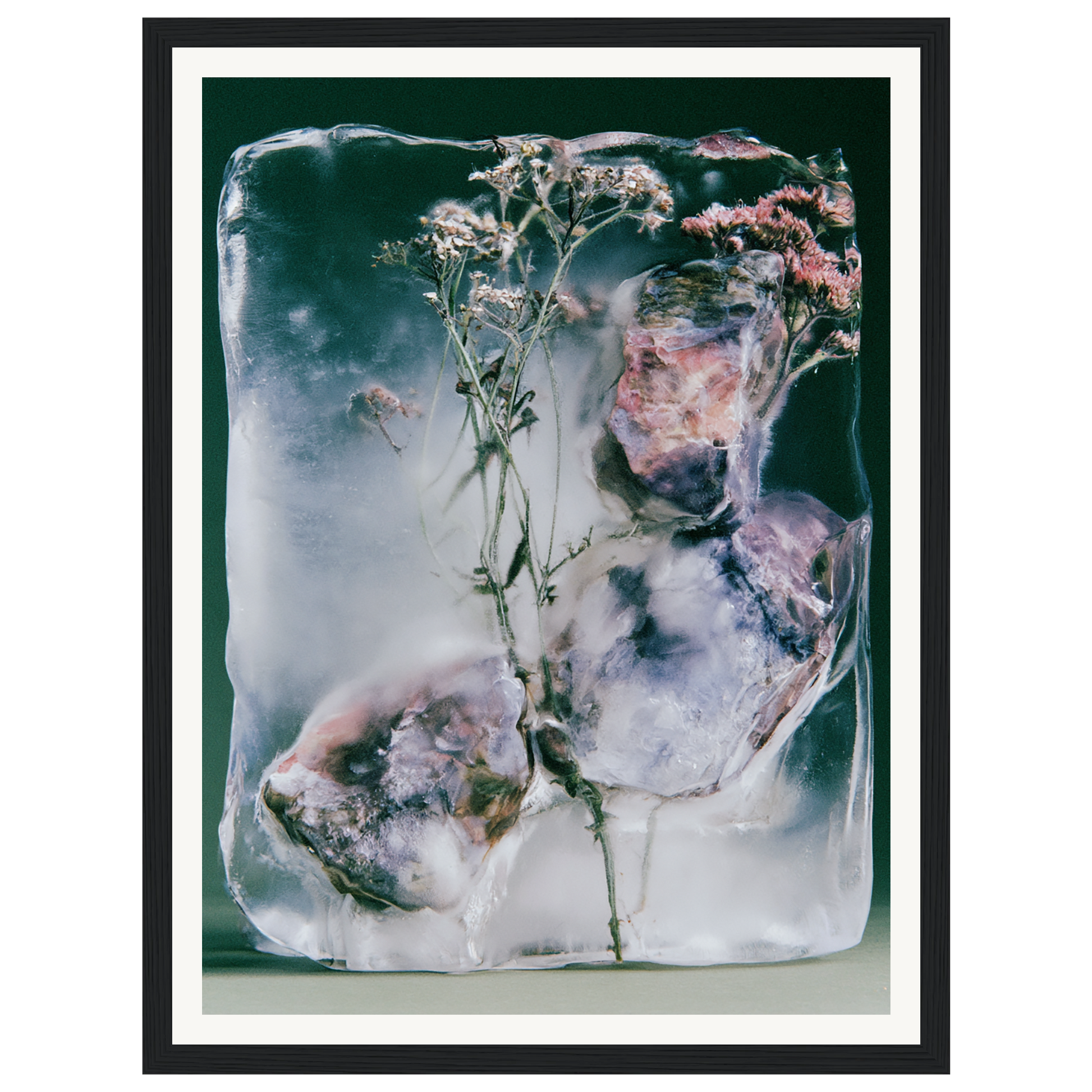 Winter Bloom — s0_framed_black