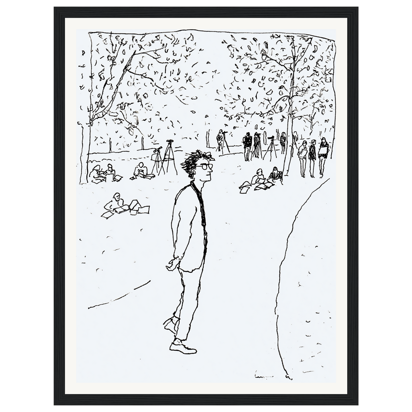 Quiet Park — s0_framed_black
