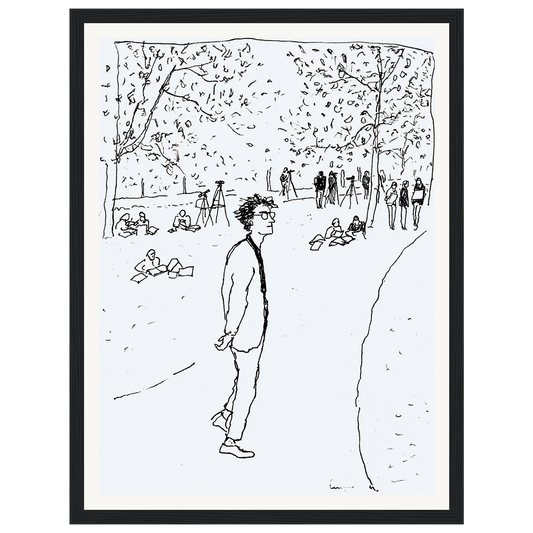 Quiet Park — s0_framed_black