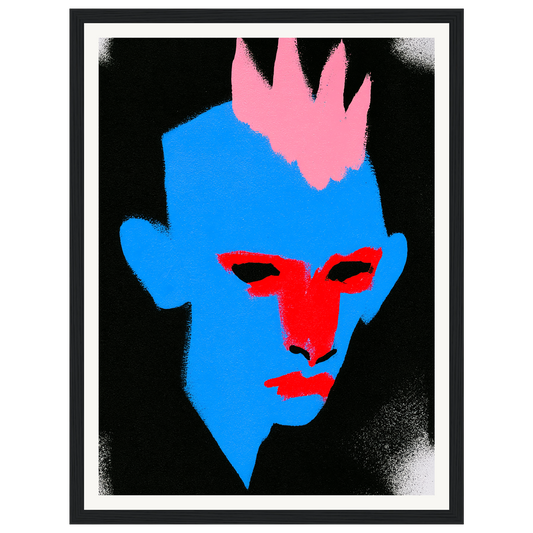 Punk Portrait — s0_framed_black
