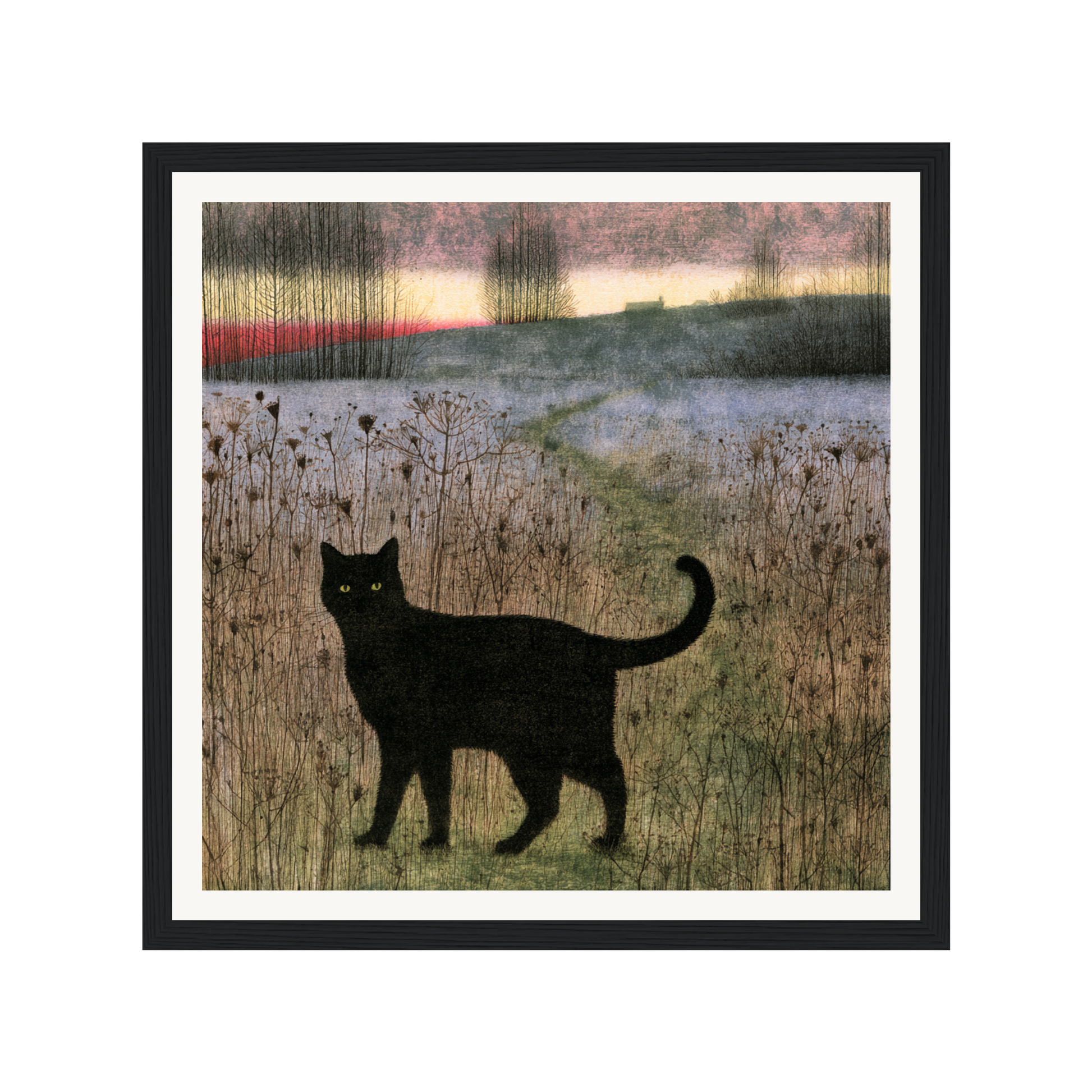 Evening Stroll — s0_framed_black