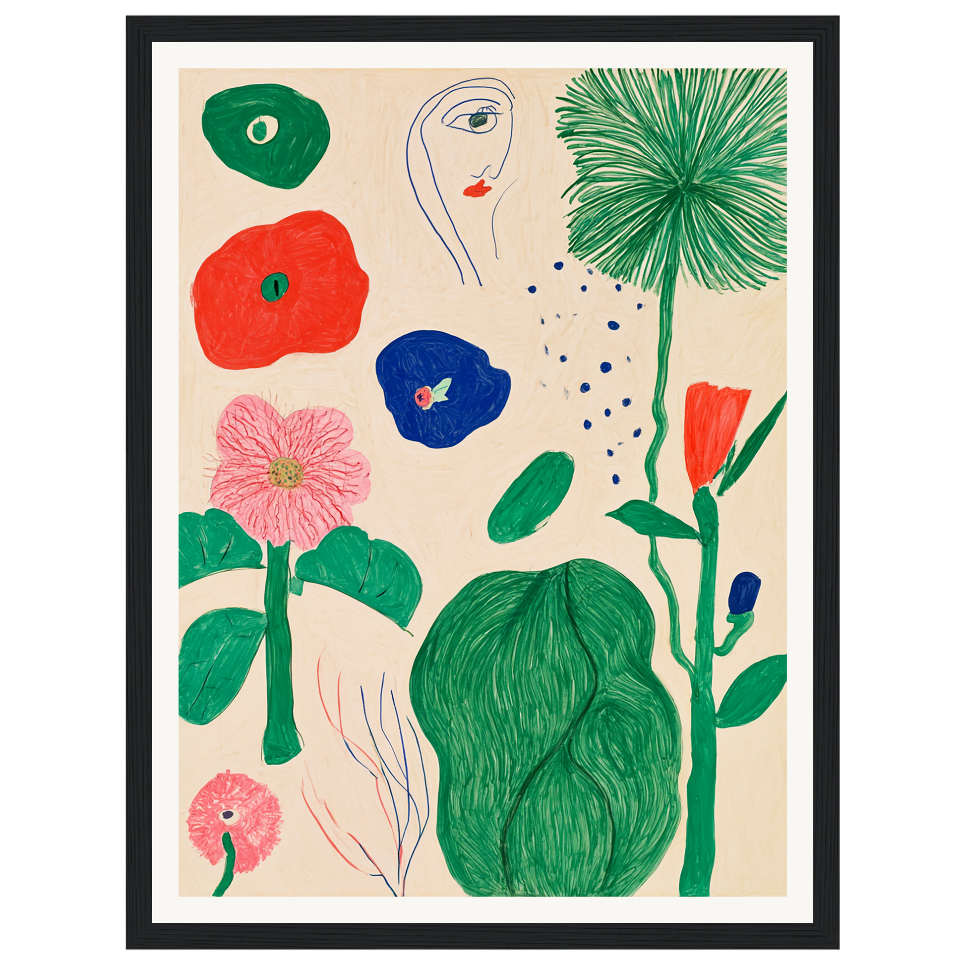 Garden Sketchbook — s0_framed_black