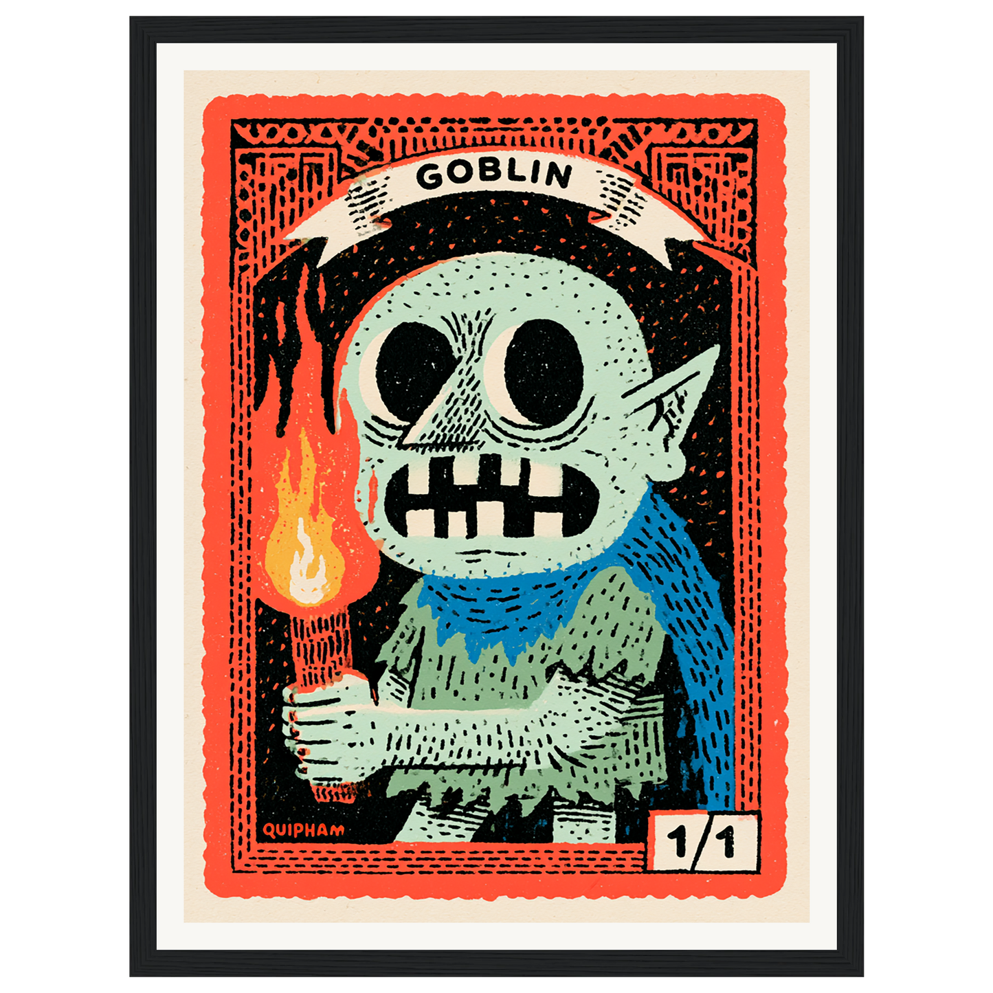 Little Troublemaker — s0_framed_black