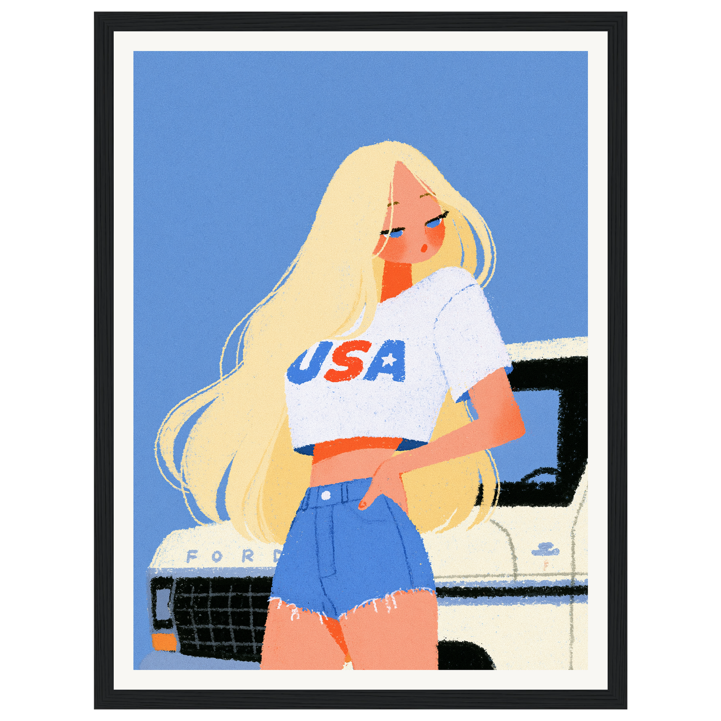 American Summer — s0_framed_black