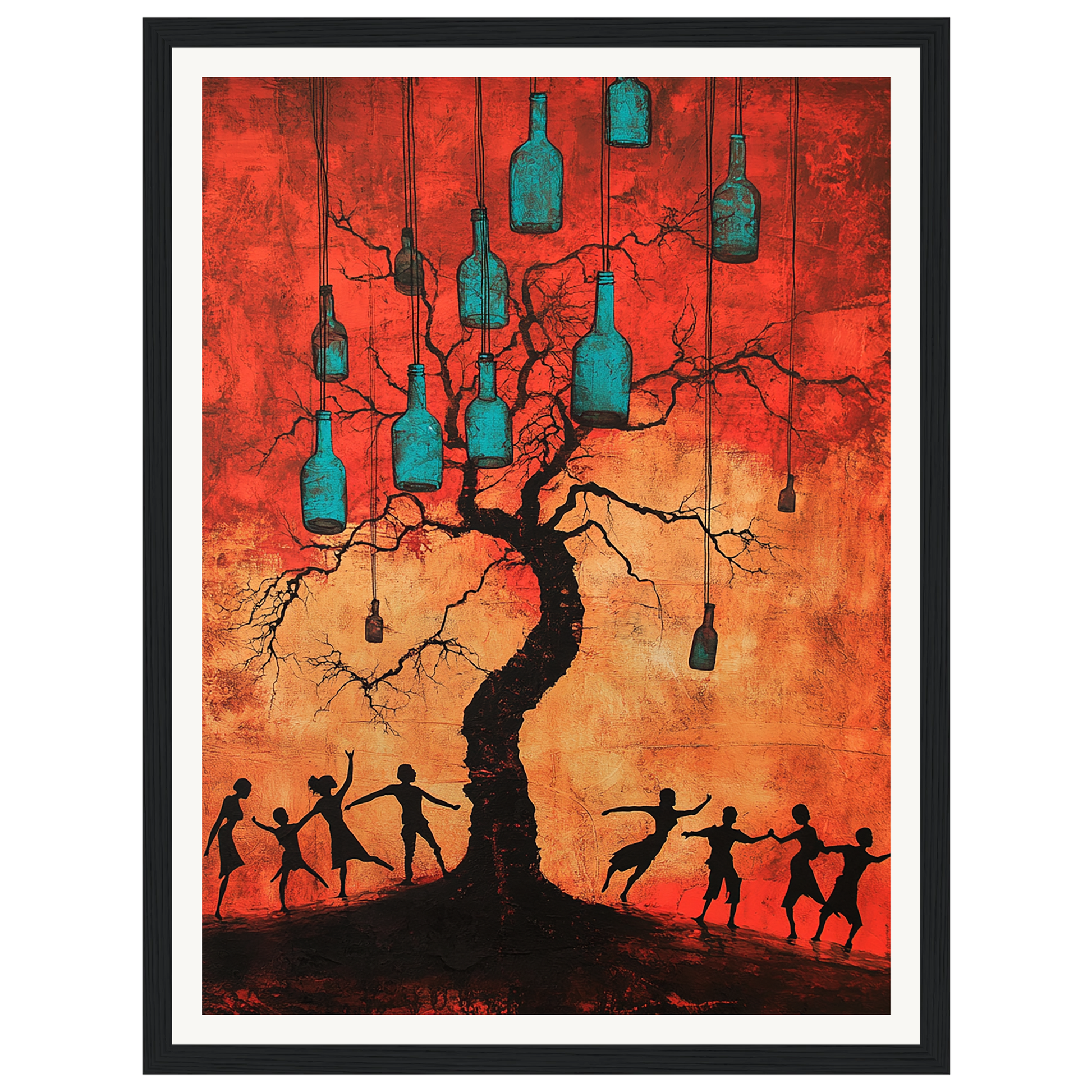 Bottle Tree Dance — s0_framed_black