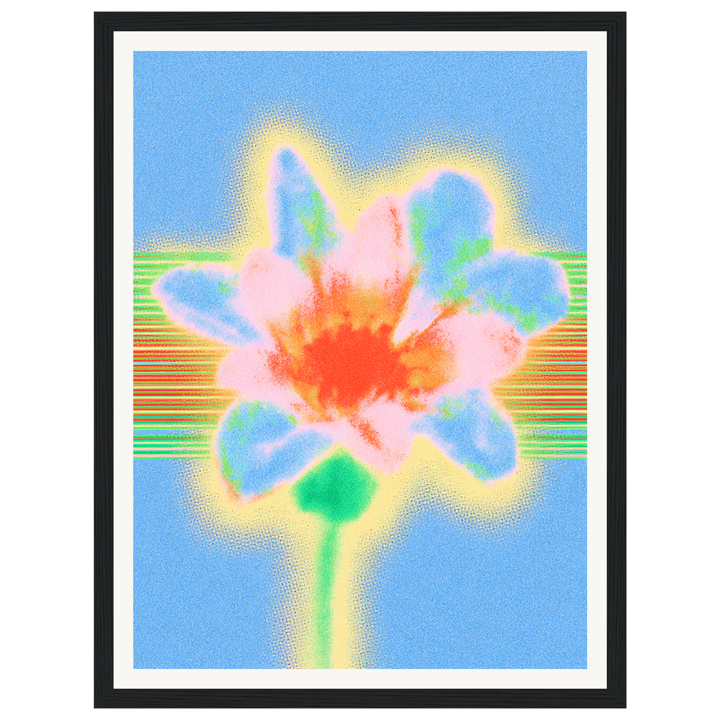 Electric Bloom — s0_framed_black