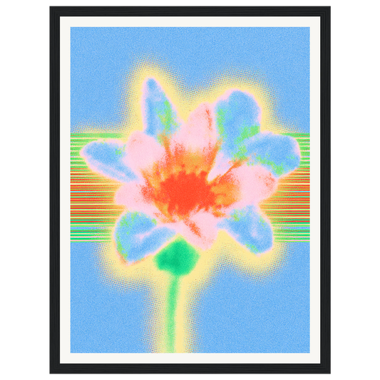 Electric Bloom — s0_framed_black