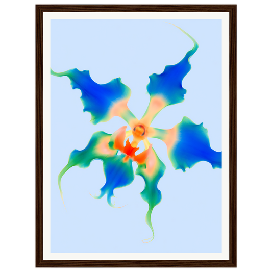 Ocean Bloom — s0_framed_dark_wood
