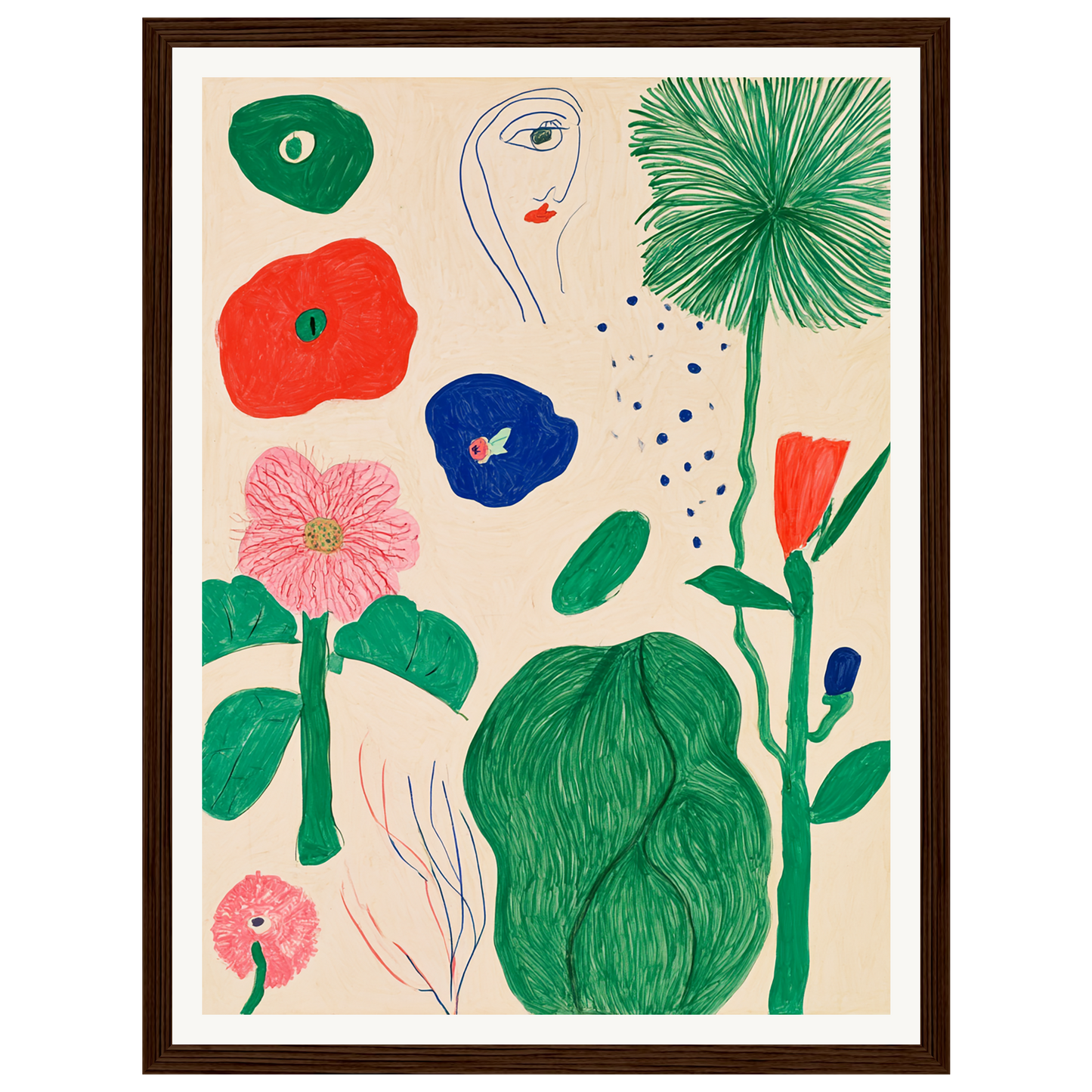 Garden Sketchbook — s0_framed_dark_wood