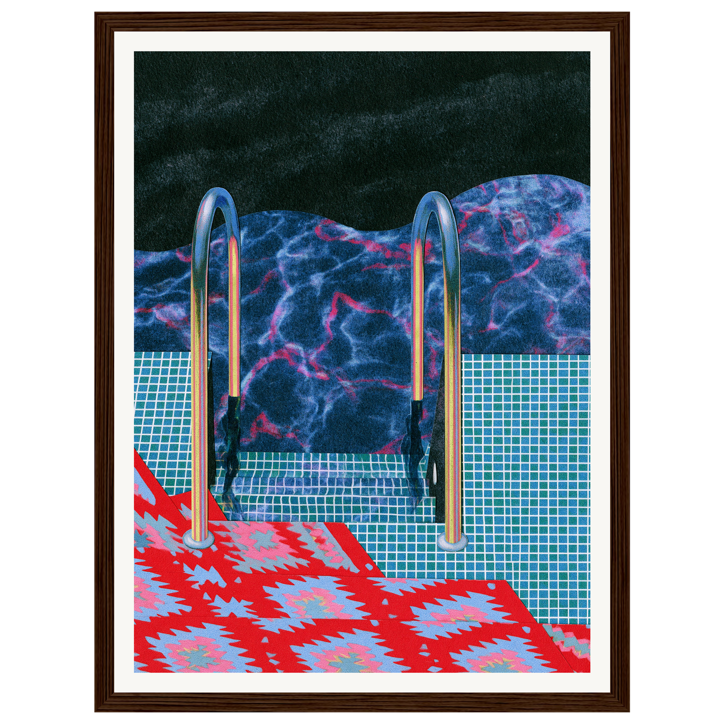 Summer Dip — s0_framed_dark_wood