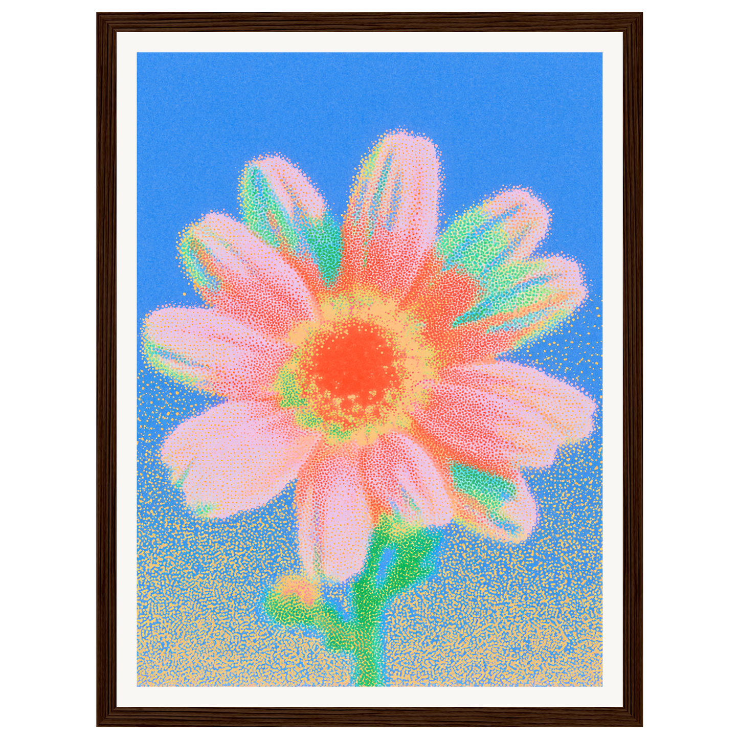 Soft Bloom — s0_framed_dark_wood